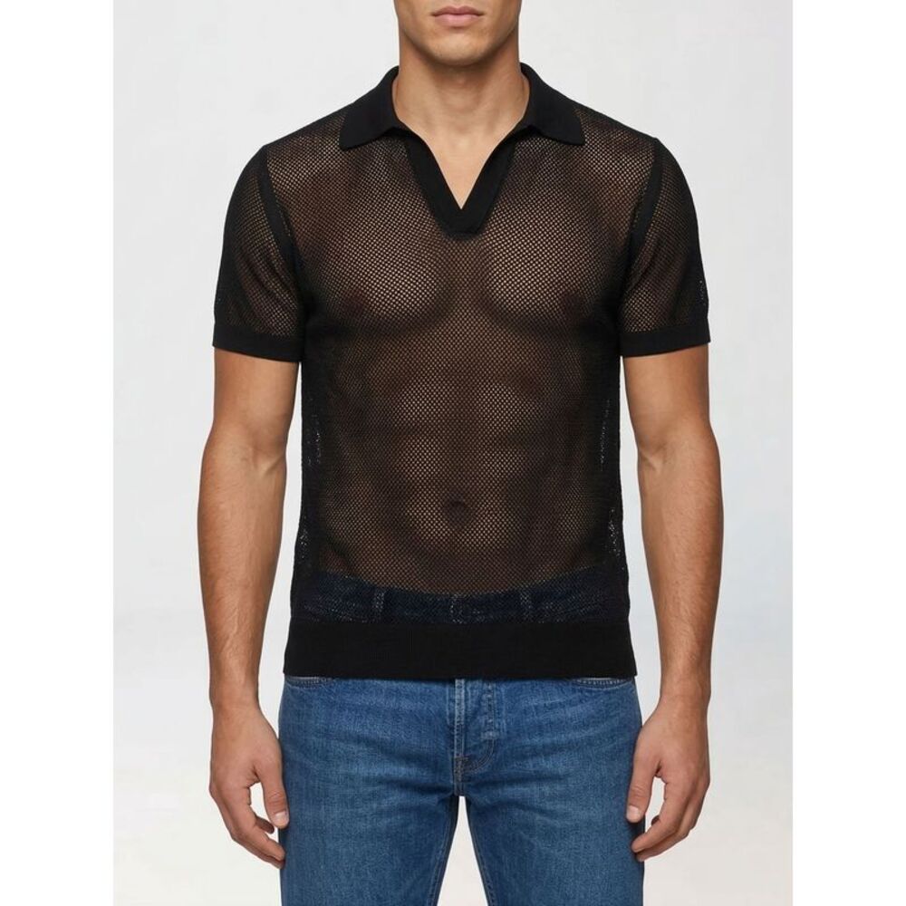 Tom Ford Polo Shirt Men Black